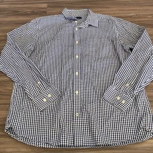 Mens Gap navy Buffalo check shirt
